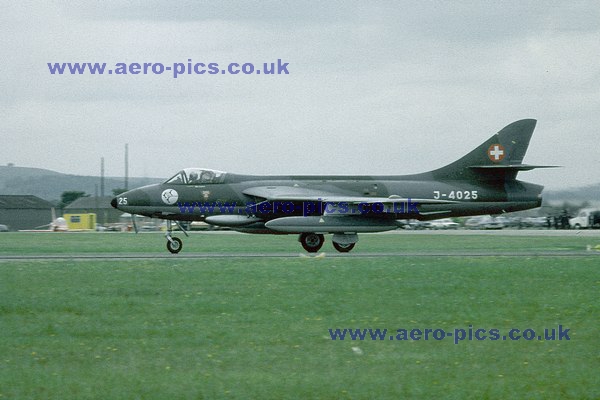 Hunter F Mk.58 J-4025 Greenham Common 29061981 D13501