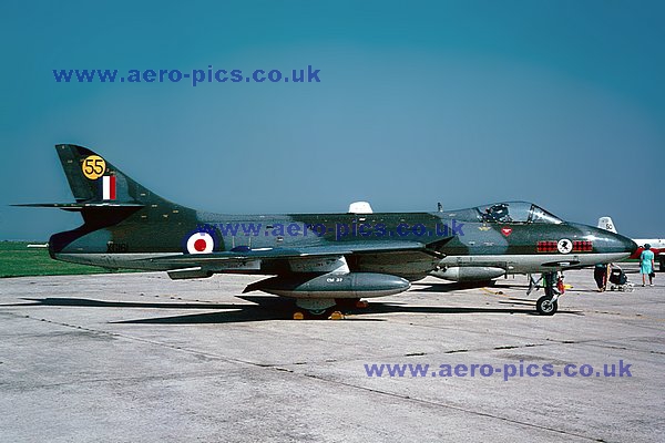 Hunter F Mk.6 XG161 Upper Heyford 29081970 D118-11