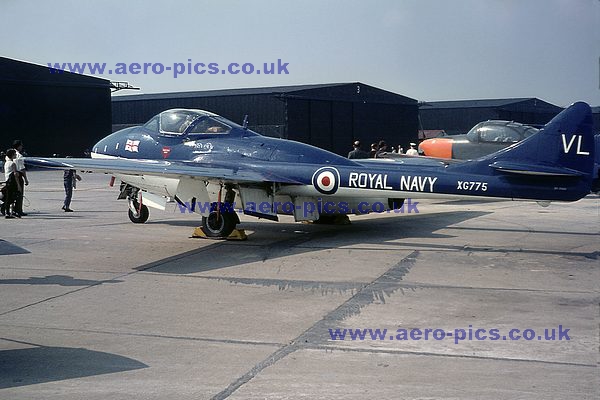 Sea Vampire T Mk.22 XG775 Yeovilton 09091967 D18825